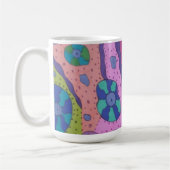 Explosie van kleur Abstract Koffiemok (Links)