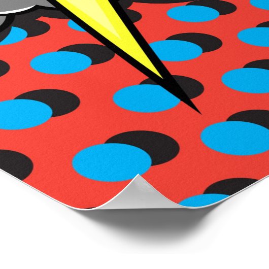 Explosie van kunststijl in pop poster (Hoek)