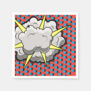 Explosie van kunststijl in pop servet