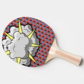 Explosie van kunststijl in pop tafeltennisbatje (Zijkant)