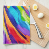 explosie van levendige energie theedoek (Quarter Fold)