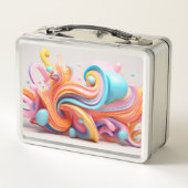 Explosie van pastelkleurige vormen (Achterkant)