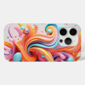 Explosie van pastelkleurige vormen Case-Mate iPhone case (Achterkant (horizontaal))