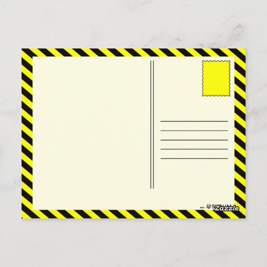 explosie van skateboard briefkaart (Achterkant)