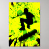 explosie van skateboard poster (Voorkant)
