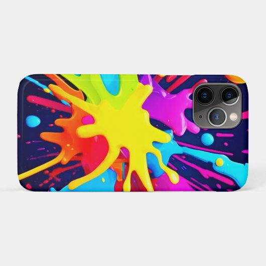 explosie van stralingsverf Case-Mate iPhone case (Achterkant (horizontaal))