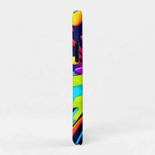 explosie van stralingsverf Case-Mate iPhone case (Achterkant/rechts)
