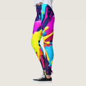 explosie van stralingsverf leggings (Links)