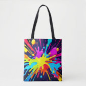 explosie van stralingsverf tote bag (Voorkant)
