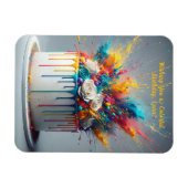 Explosie van vreugde - Happy Birthday Cake Magneet (Horizontaal)
