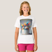 Explosie van vreugde - Happy Birthday Cake T-shirt (Voorkant volledig)