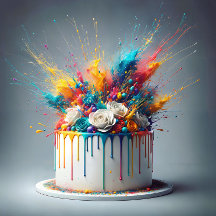 Explosie van vreugde - Happy Birthday Cake