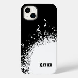 explosie van zwart-witte muziek Case-Mate iPhone 14 plus hoesje