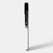 explosie van zwart-witte muziek Case-Mate iPhone case (Achterkant / Links)