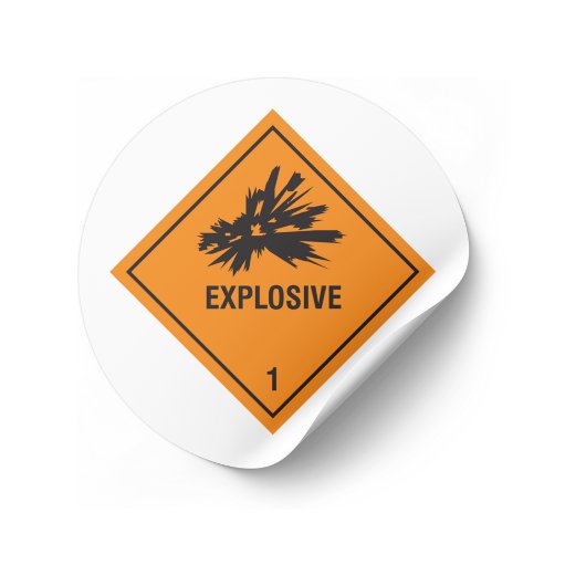 Explosief 1 label