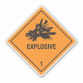 Explosief 1 label (Voorkant)
