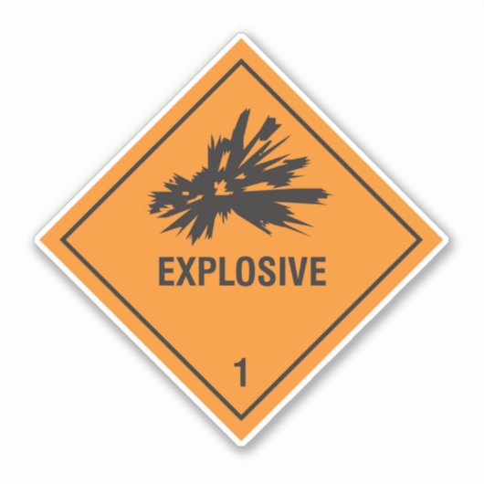 Explosief 1 label (Voorkant)
