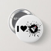 Explosief I Love Badminton Ronde Button 5,7 Cm (Voorkant /achterkant)