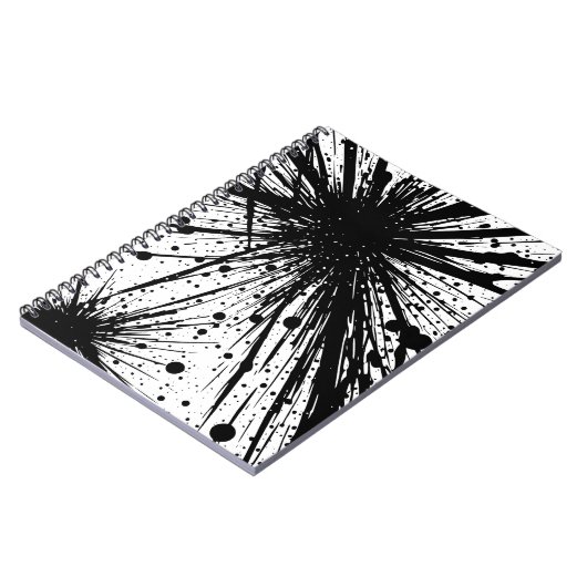 explosief inktspetter-Notitieboek Notitieboek (Linkerzijde)