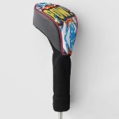 Explosief 'POW!' Comic-geïnspireerde Golf Head Hoe Golfheadcover (Schuin)