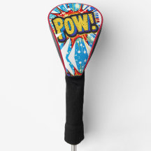 Explosief 'POW!' Comic-geïnspireerde Golf Head Hoe