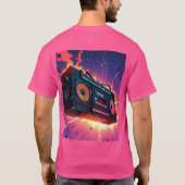 Explosief Retro Boombox T-shirt (Achterkant)