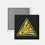 Explosief waarschuwingssignaal Magnet (Voorkant / Achterkant)