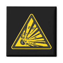 Explosief waarschuwingssignaal Magnet