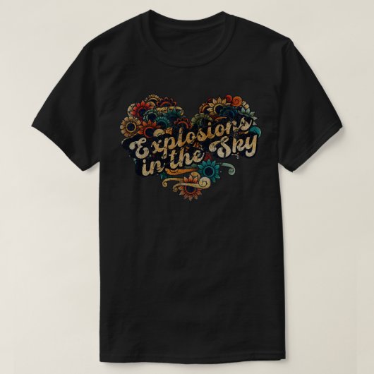 Explosies in de Sky VIGNETTE KLEUR T-shirt (Design voorkant)