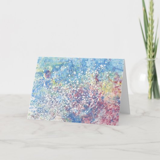 Explosies van Color Wenskaart Bedankkaart (Voorkant)