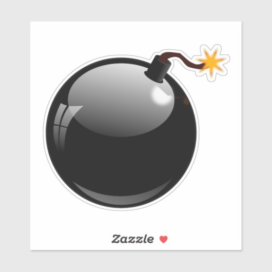 Explosieve bom sticker (Vel)