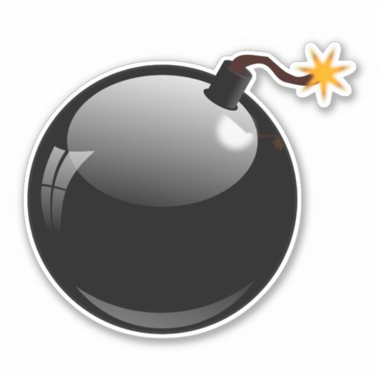 Explosieve bom sticker (Voorkant)