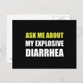 Explosieve diarree briefkaart (Voorkant / Achterkant)