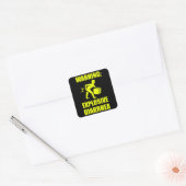 Explosieve diarree vierkante sticker (Envelop)