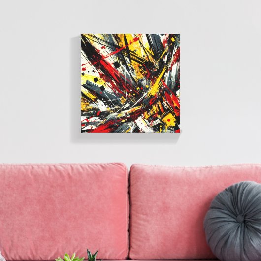 explosieve energie canvas afdruk (Insitu (Woonkamer))