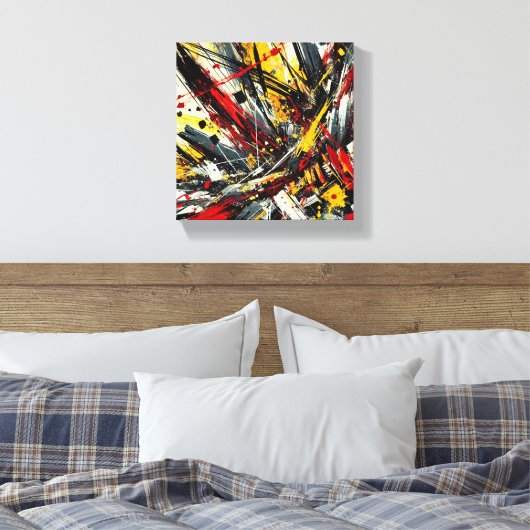 explosieve energie canvas afdruk (Insitu (Slaapkamer))