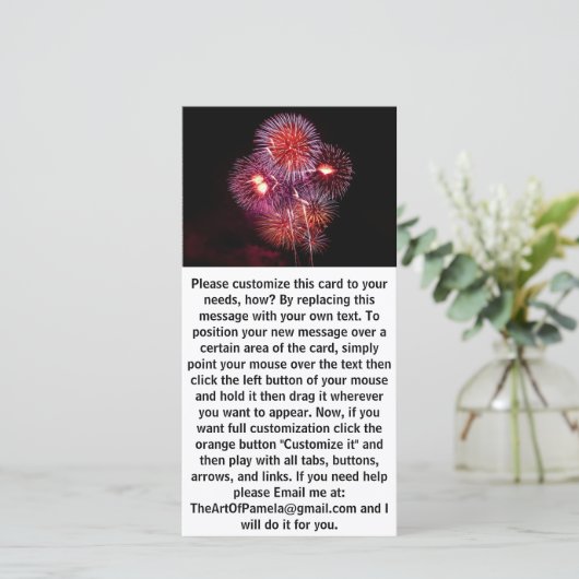 Explosieve Fireworks Celebration (Staand voorkant)