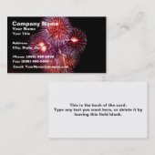 Explosieve Fireworks Celebration Visitekaartje (Voorkant / Achterkant)