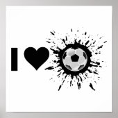 Explosieve I Love Soccer Poster (Voorkant)