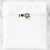 Explosieve I Love Tennis Ronde Sticker (Tas)