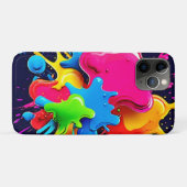Explosieve kleur splash art Case-Mate iPhone case (Achterkant (horizontaal))