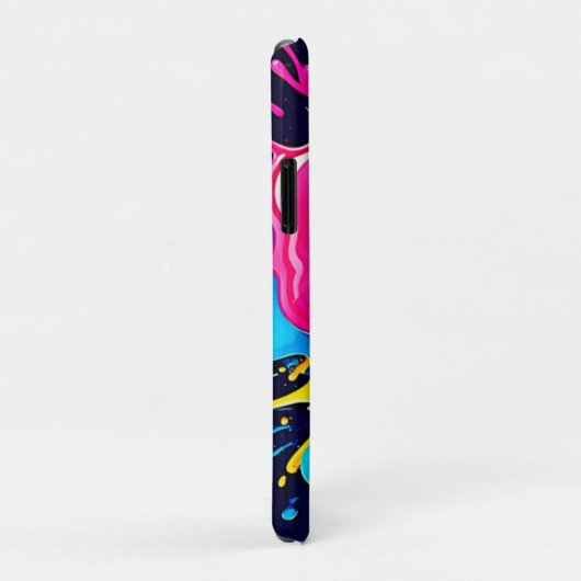 Explosieve kleur splash art Case-Mate iPhone case (Achterkant/rechts)