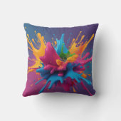Explosieve kleuren kussen (Achterkant)