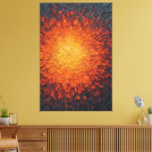 Explosieve lichtuitbarsting Textuur Abstracte wand Canvas Afdruk (Insitu (Woonkamer))