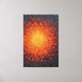 Explosieve lichtuitbarsting Textuur Abstracte wand Canvas Afdruk (Voorkant)