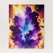 Explosieve nebula vuurkosmische hemd gestoord land legpuzzel (Verticaal)