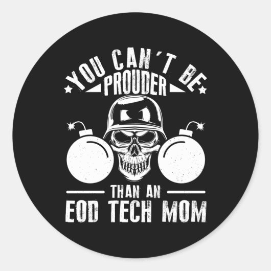 Explosieve Ordnance Disposal Master Badge Bomb Squ Ronde Sticker (Voorkant)