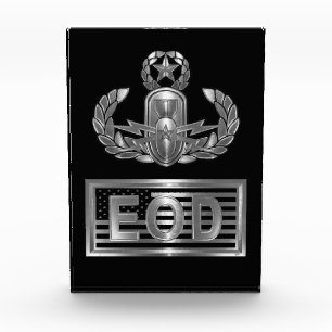 Explosieve Ordnance Disposal Master Wings USA Vlag Fotoblokken