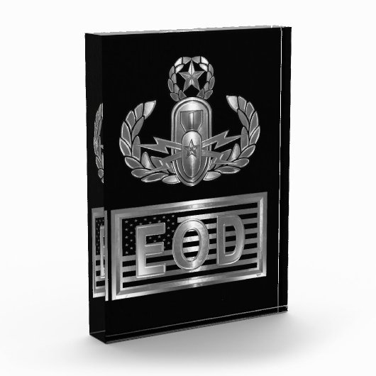 Explosieve Ordnance Disposal Master Wings USA Vlag Fotoblokken (Links)