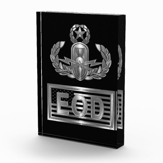 Explosieve Ordnance Disposal Master Wings USA Vlag Fotoblokken (Rechts)